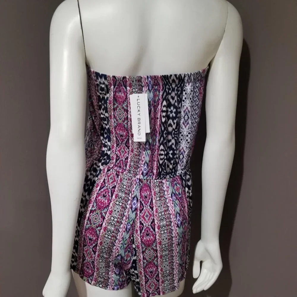 Lucky Brand Boho Chic Romper Cover-up Size Medium - Picture 4 of 11